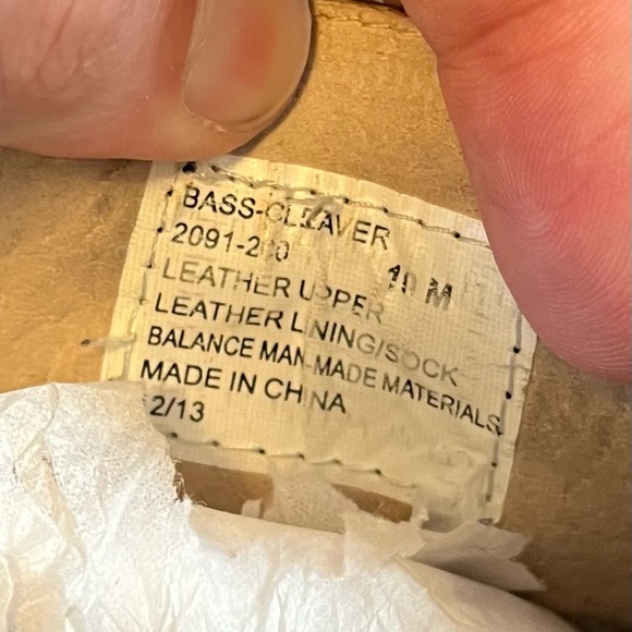 G. H. Bass Brown Leather Cap Toe Oxfords Bass Cleaver II (2091-200) - Picture 9 of 10